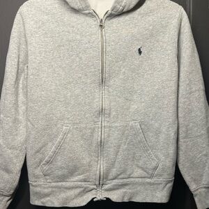 Kids Polo by Ralph Lauren Gray Hoodie size L